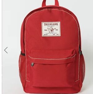 TRUE RELIGION - Logo big T Backpack RED/BLACK